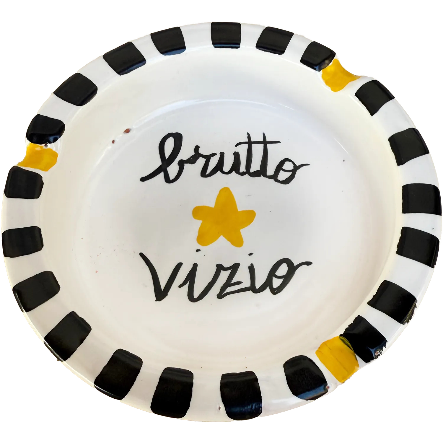 Posacenere Grande “Brutto Vizio” – Vietri con la stella (e col vizio) - Mamma' Art