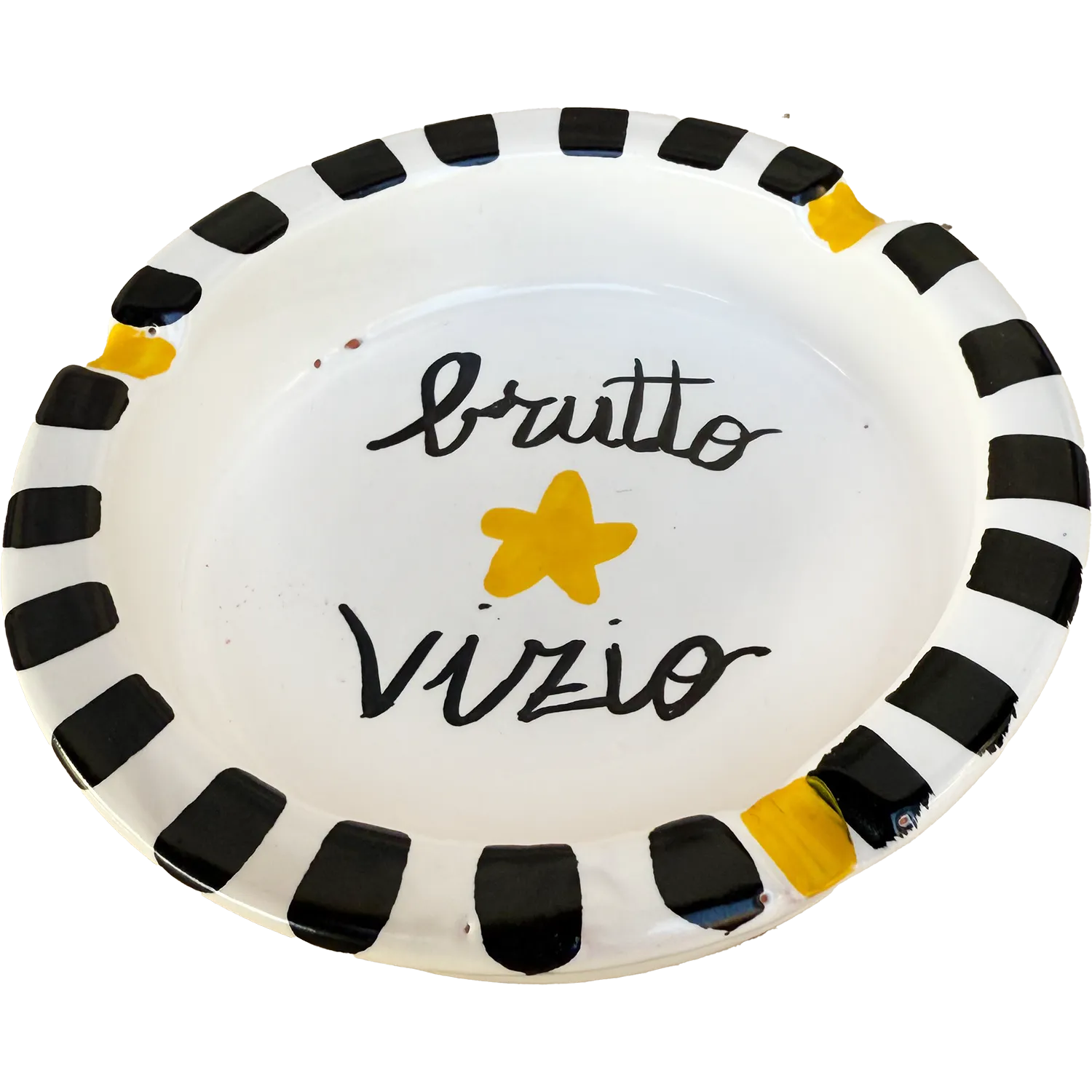 Posacenere Grande “Brutto Vizio” – Vietri con la stella (e col vizio) - Mamma' Art