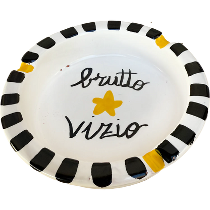 Posacenere Grande “Brutto Vizio” – Vietri con la stella (e col vizio) - Mamma' Art