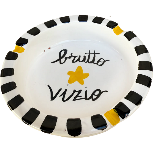 Posacenere Grande “Brutto Vizio” – Vietri con la stella (e col vizio) - Mamma' Art