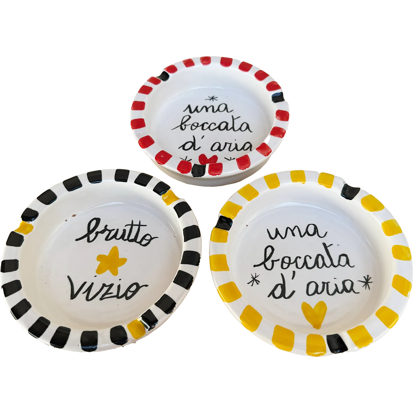 Posacenere Grande “Brutto Vizio” – Vietri con la stella (e col vizio) - Mamma' Art