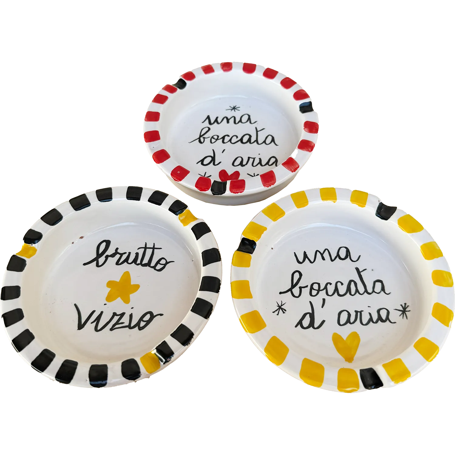 Posacenere Grande “Brutto Vizio” – Vietri con la stella (e col vizio) - Mamma' Art