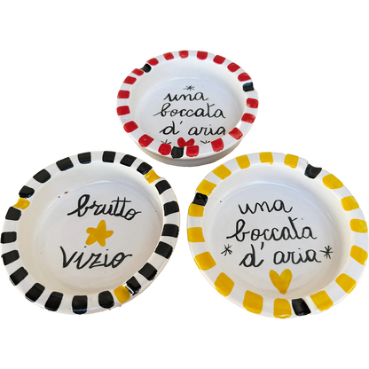 Posacenere Grande “Brutto Vizio” – Vietri con la stella (e col vizio) - Mamma' Art