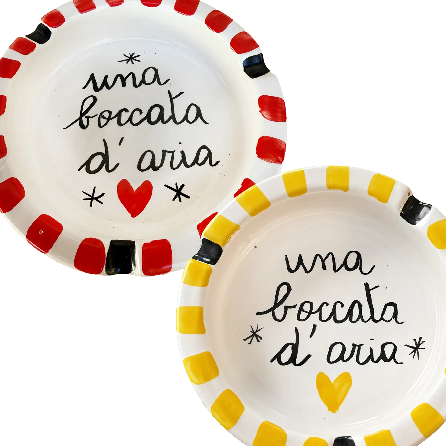 Posacenere “Una boccata d’aria” – Vietri col fiato buono - Mamma' Art