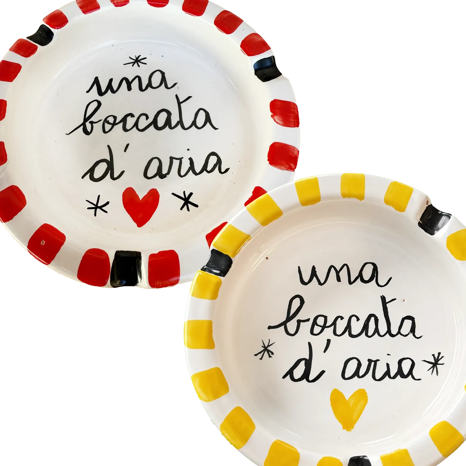 Posacenere “Una boccata d’aria” – Vietri col fiato buono - Mamma' Art