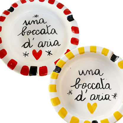 Posacenere “Una boccata d’aria” – Vietri col fiato buono - Mamma' Art