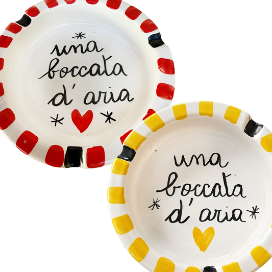 Posacenere “Una boccata d’aria” – Vietri col fiato buono - Mamma' Art