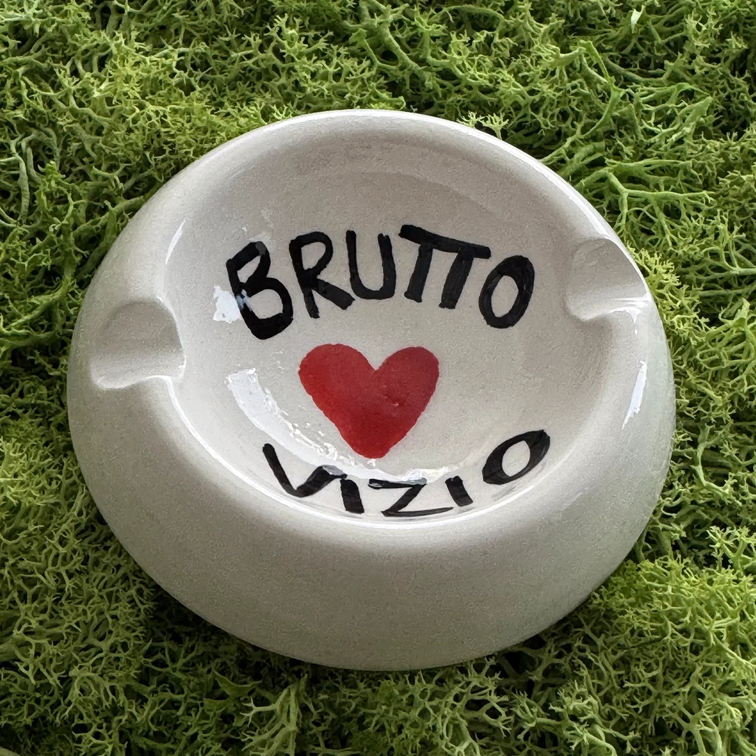 Posacenere “Brutto Vizio” - Per chi ancora non smette ma lo fa con stile - Mamma' Art