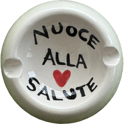 Posacenere “Nuoce alla Salute” – Ceramica Vietrese per brutti vizi - Mamma' Art