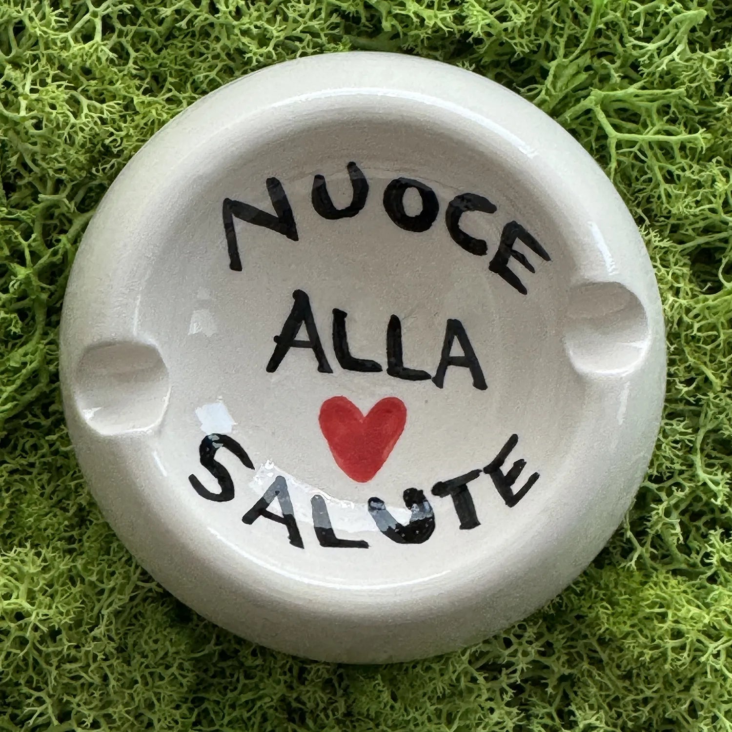 Posacenere “Nuoce alla Salute” – Ceramica Vietrese per brutti vizi - Mamma' Art