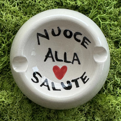 Posacenere “Nuoce alla Salute” – Ceramica Vietrese per brutti vizi - Mamma' Art
