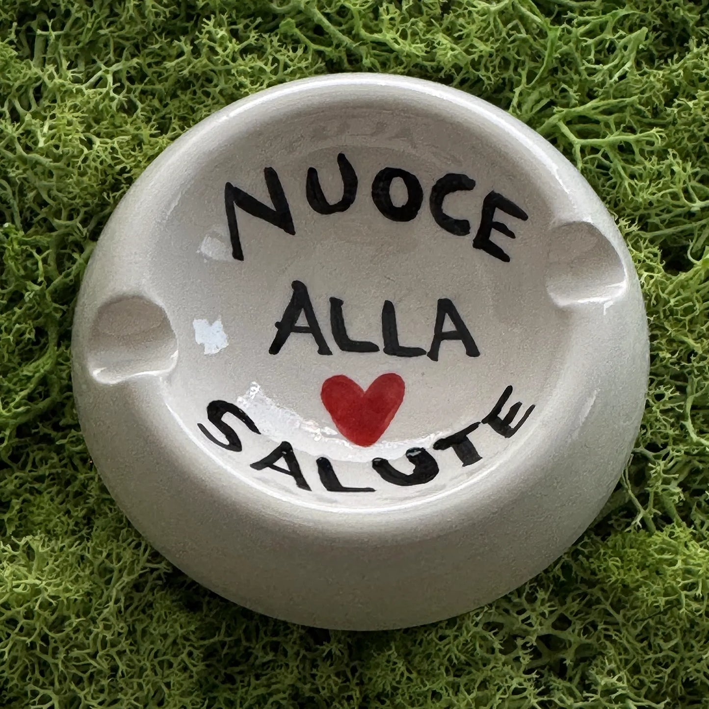 Posacenere “Nuoce alla Salute” – Ceramica Vietrese per brutti vizi - Mamma' Art