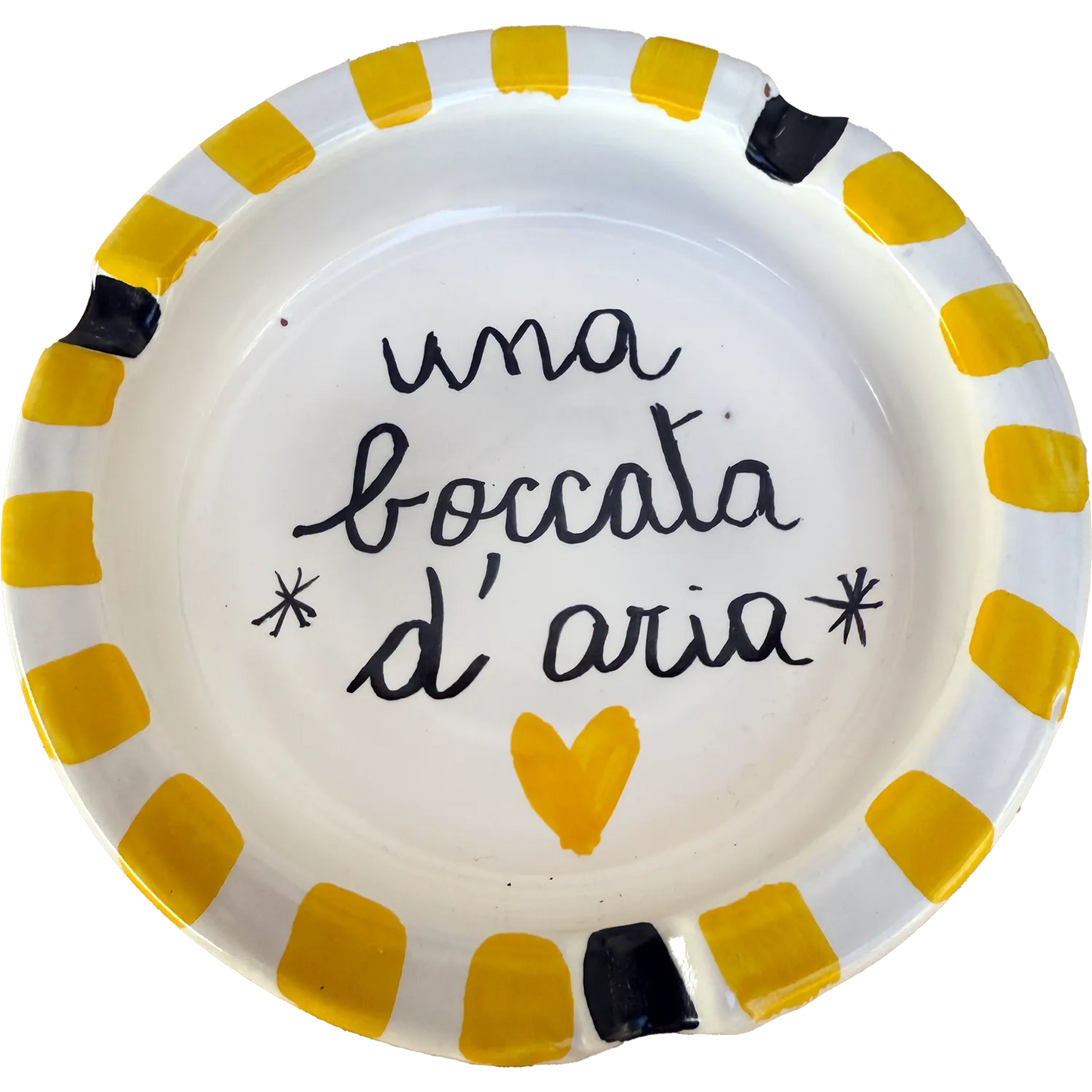 Posacenere “Una boccata d’aria” – Vietri col fiato buono - Mamma' Art