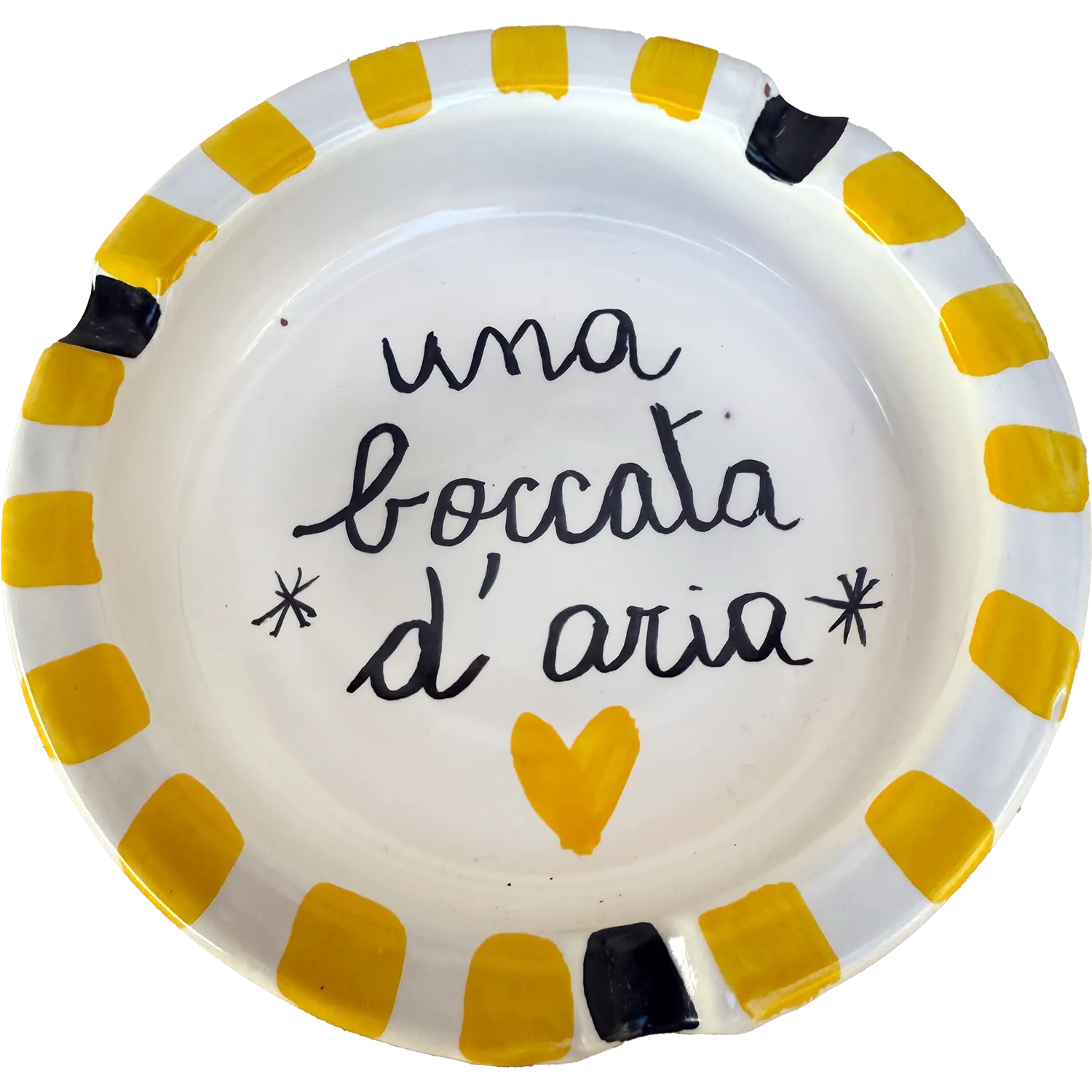 Posacenere “Una boccata d’aria” – Vietri col fiato buono - Mamma' Art