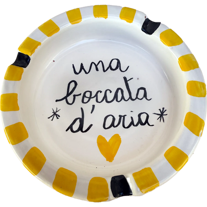 Posacenere “Una boccata d’aria” – Vietri col fiato buono - Mamma' Art