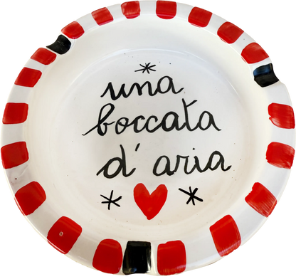 Posacenere “Una boccata d’aria” – Vietri col fiato buono - Mamma' Art