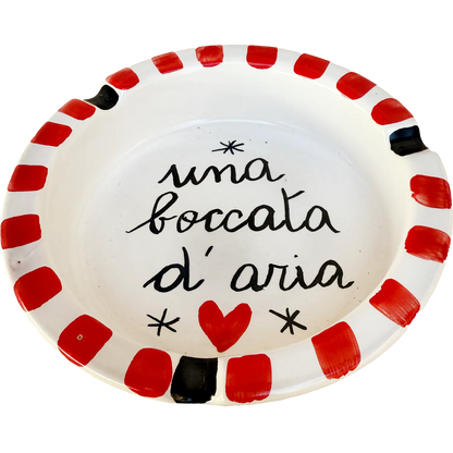 Posacenere “Una boccata d’aria” – Vietri col fiato buono - Mamma' Art