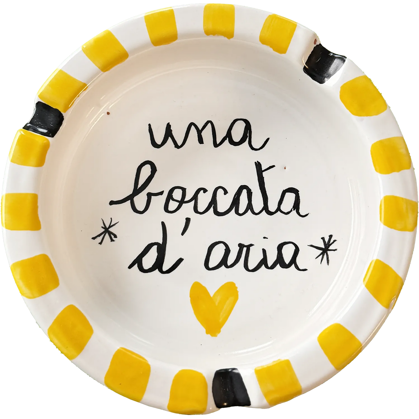 Posacenere “Una boccata d’aria” – Vietri col fiato buono - Mamma' Art