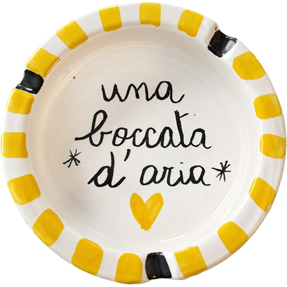 Posacenere “Una boccata d’aria” – Vietri col fiato buono - Mamma' Art