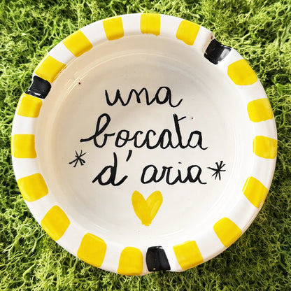 Posacenere “Una boccata d’aria” – Vietri col fiato buono - Mamma' Art