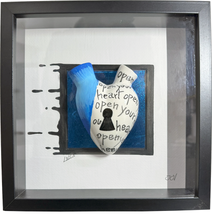 Quadro "Open Your Heart" – Il cuore che aspetta la chiave giusta - Mamma' Art