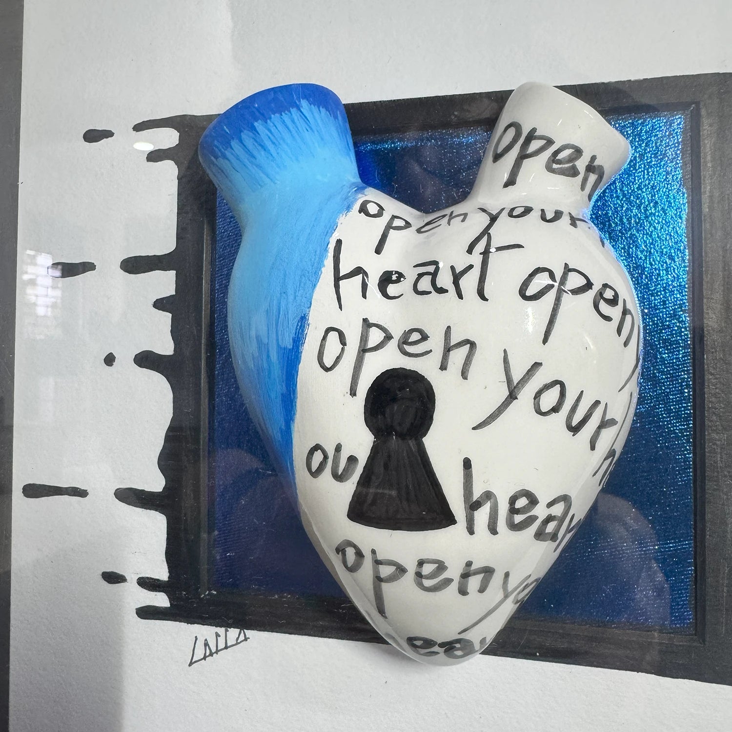 Quadro "Open Your Heart" – Il cuore che aspetta la chiave giusta - Mamma' Art