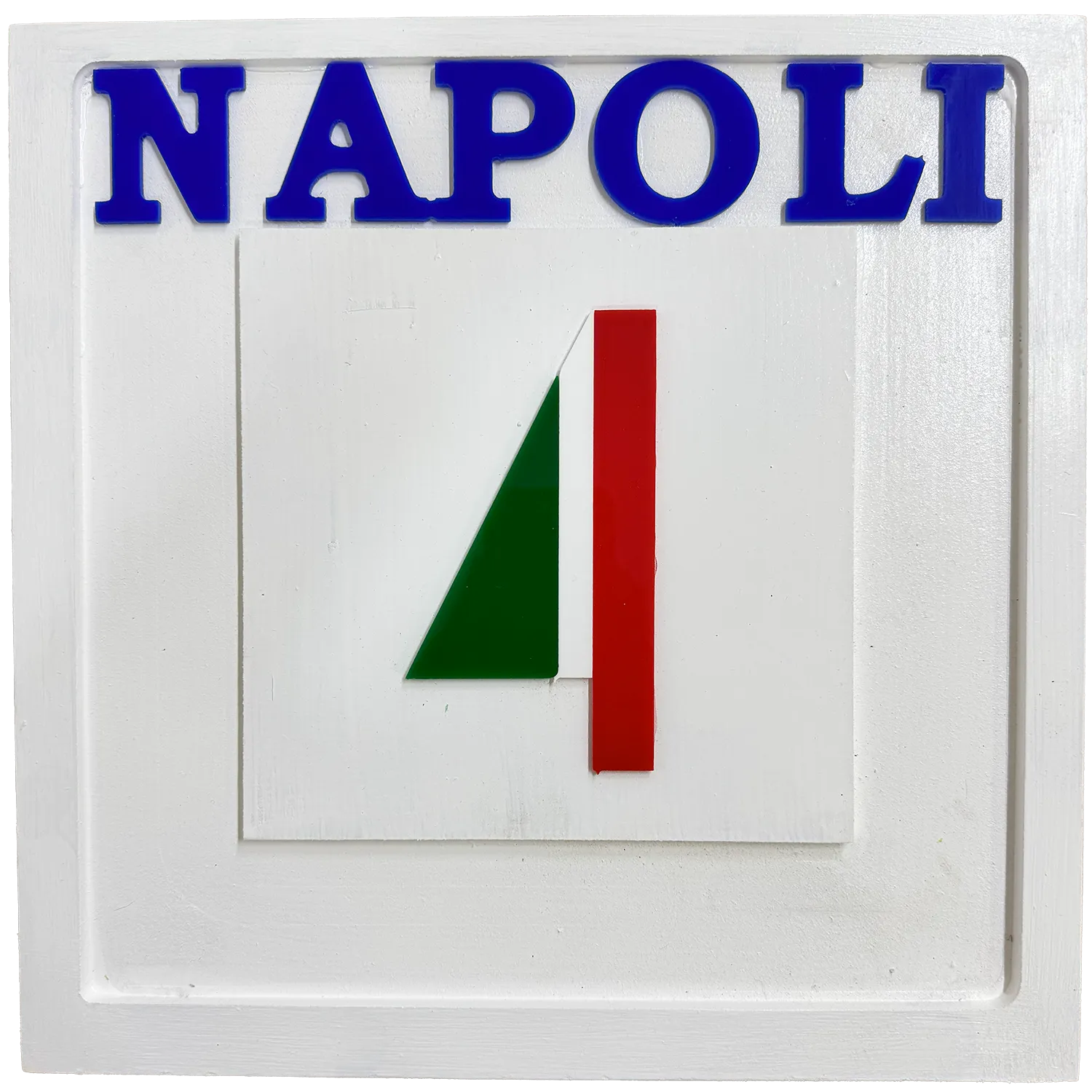 Quadro AG4IN – Il Quarto Scudetto del Napoli, in Arte Pop Artigianale - Mamma' Art