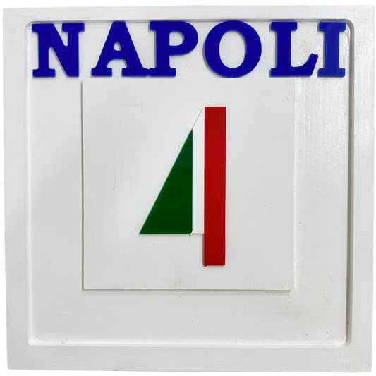 Quadro AG4IN – Il Quarto Scudetto del Napoli, in Arte Pop Artigianale - Mamma' Art
