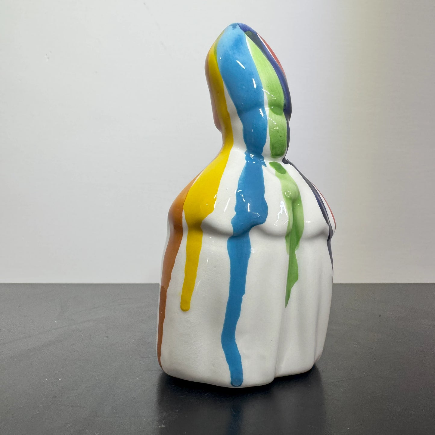 San Gennaro Arcobaleno Colato in Ceramica – "San Gennà, facci sta grazia!" - Mamma' Art