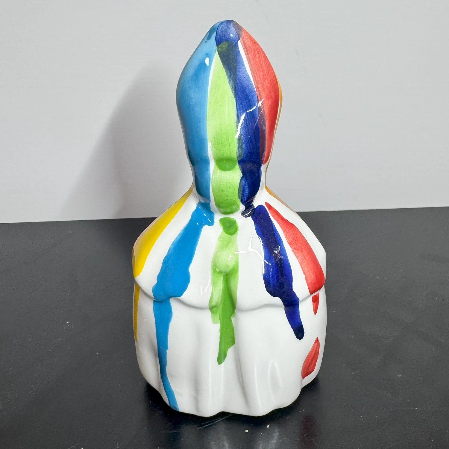 San Gennaro Arcobaleno Colato in Ceramica – "San Gennà, facci sta grazia!" - Mamma' Art