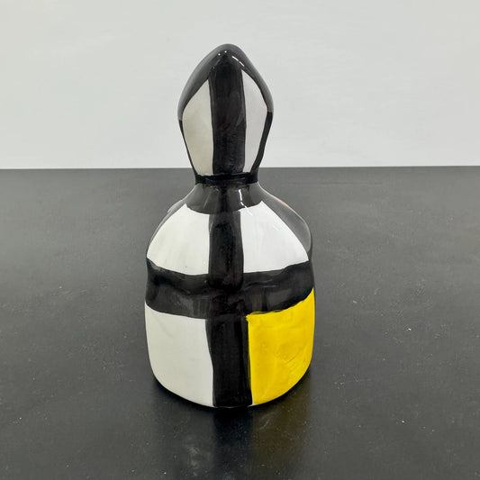 San Gennaro Multicolor Astratto in Ceramica – "San Gennà, facci sta grazia!" - Mamma' Art