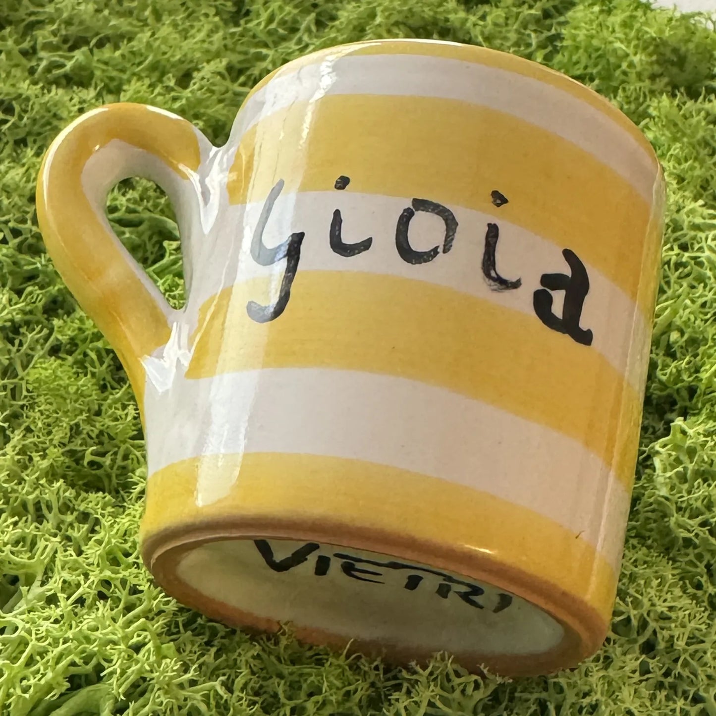 Set 4 Tazzine Caffè – Amore, Gioia, Felicità e Serenità in Ceramica vietrese - Mamma' Art