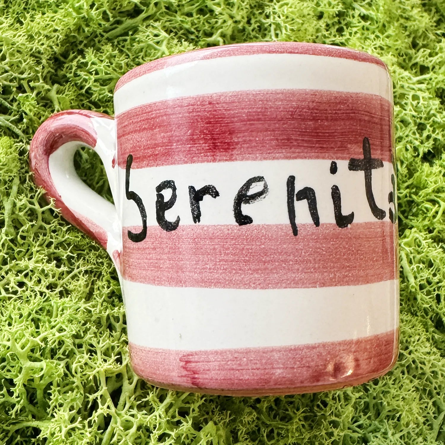 Set 4 Tazzine Caffè – Amore, Gioia, Felicità e Serenità in Ceramica vietrese - Mamma' Art