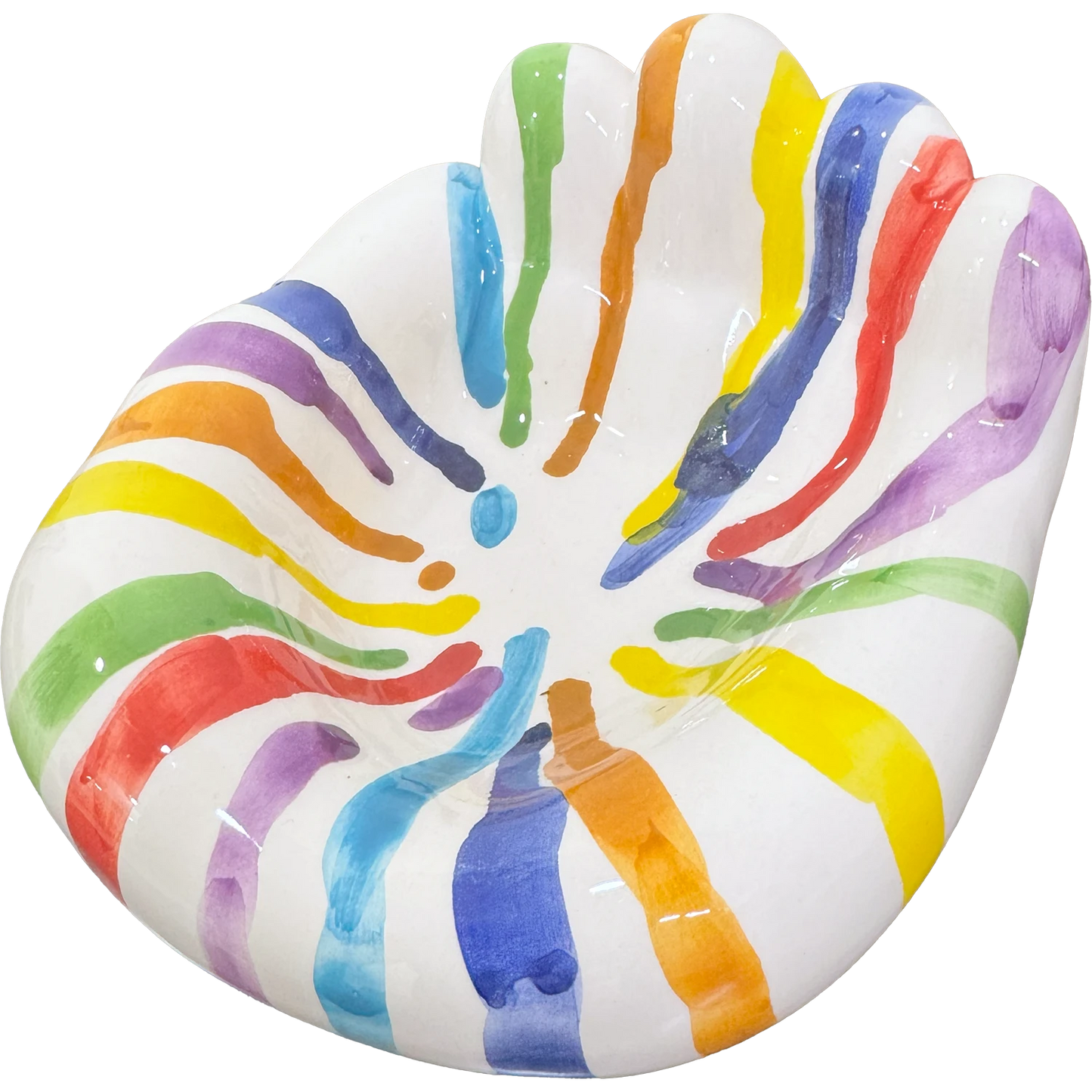 MAMMA', Addò Stann' 'E Chiave? – Svuotatasche Multicolor Colato in Ceramica di Vietri - Mamma' Art