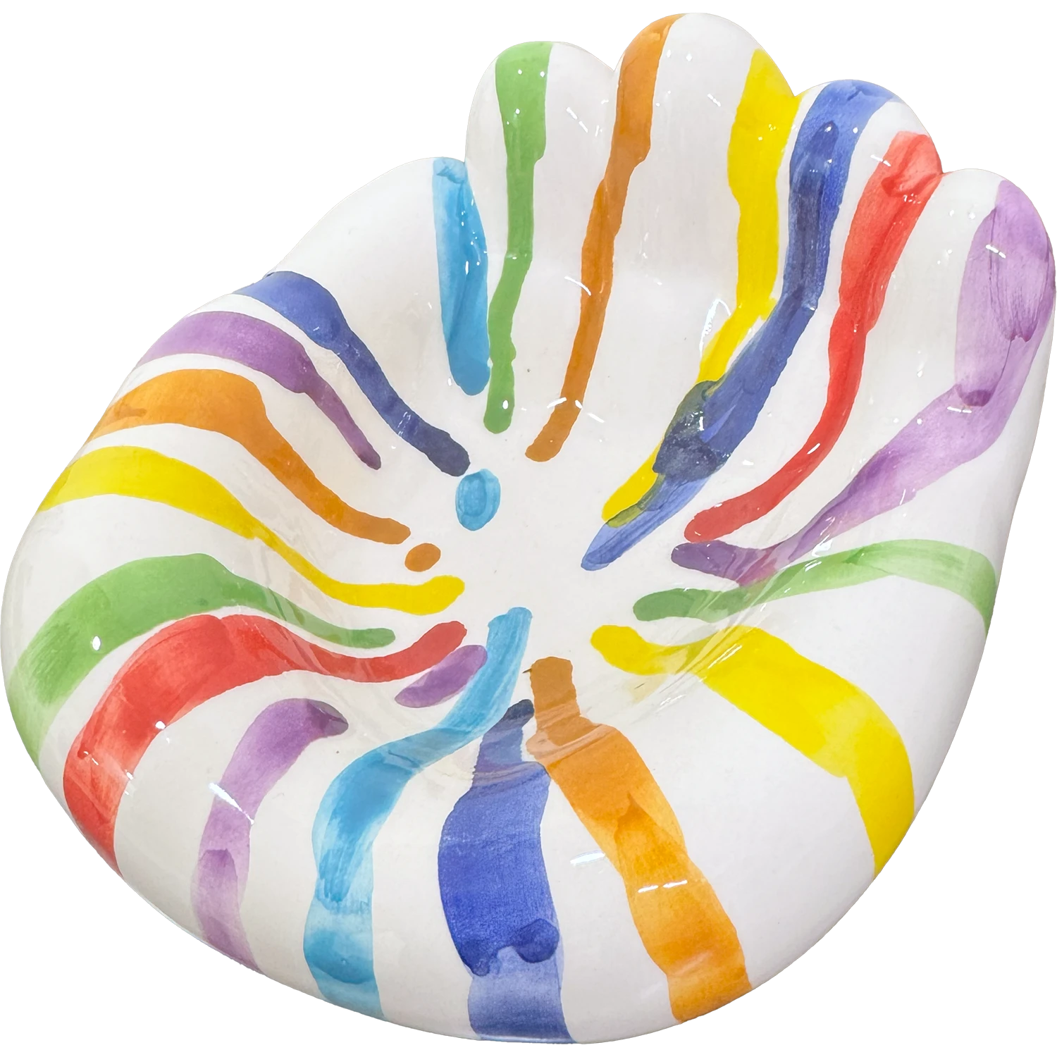 MAMMA', Addò Stann' 'E Chiave? – Svuotatasche Multicolor Colato in Ceramica di Vietri - Mamma' Art