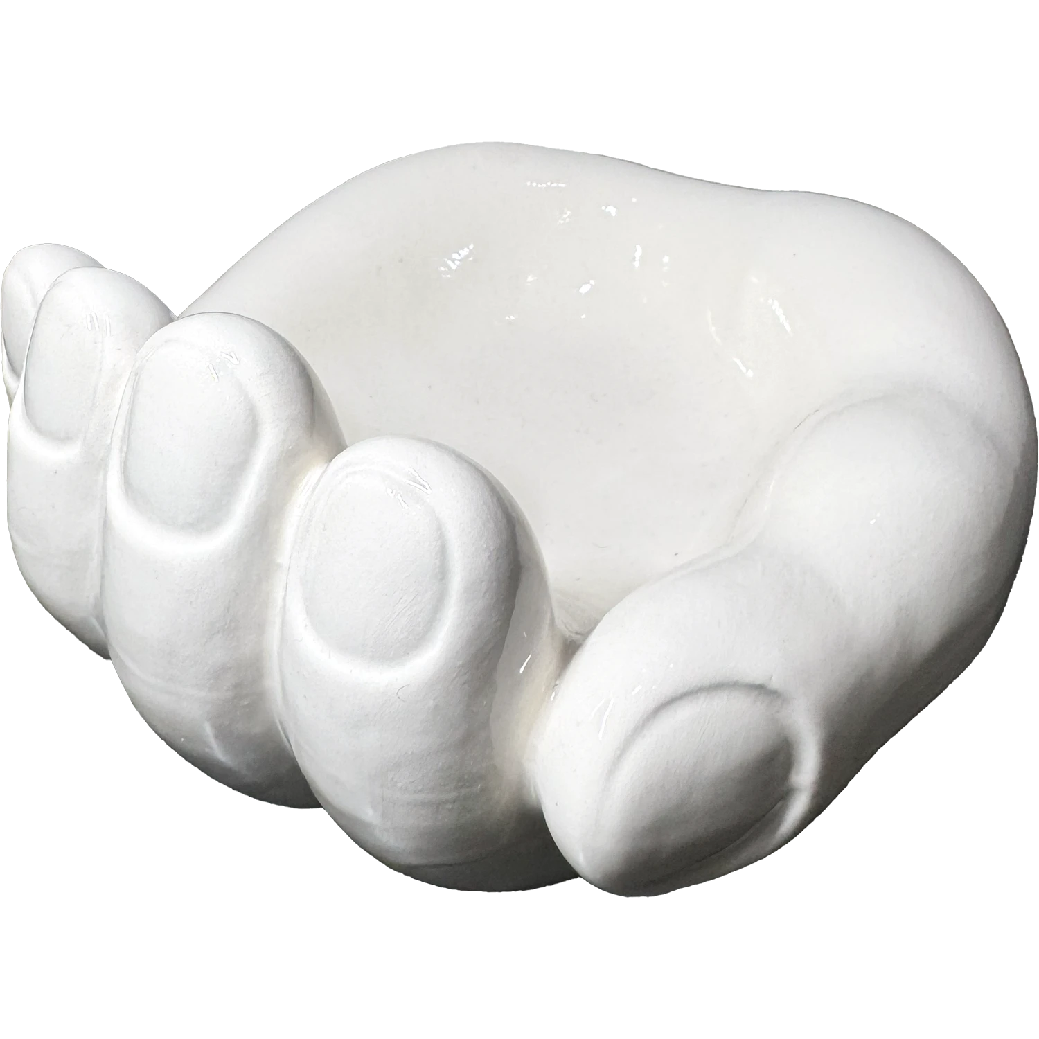 MAMMA', Addò Stann' 'E Chiave? – Svuotatasche Bianco in Ceramica di Vietri - Mamma' Art
