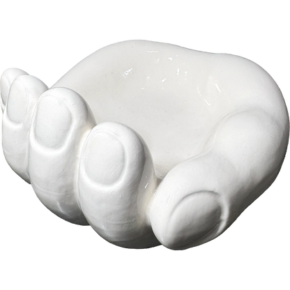 MAMMA', Addò Stann' 'E Chiave? – Svuotatasche Bianco in Ceramica di Vietri - Mamma' Art