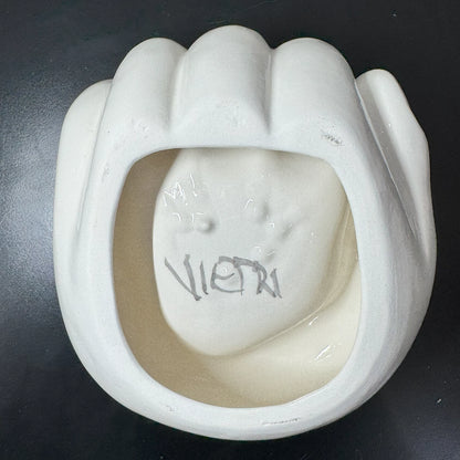 MAMMA', Addò Stann' 'E Chiave? – Svuotatasche Bianco in Ceramica di Vietri - Mamma' Art