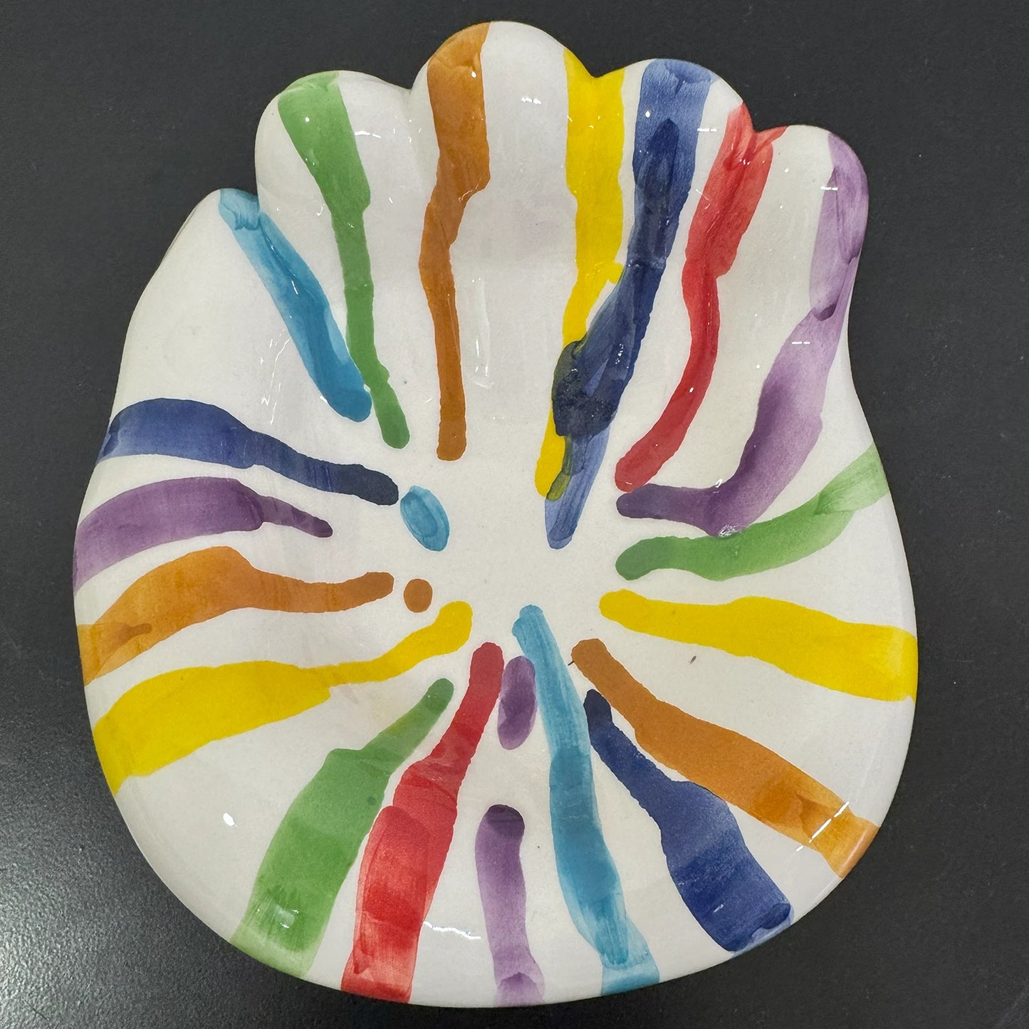MAMMA', Addò Stann' 'E Chiave? – Svuotatasche Multicolor Colato in Ceramica di Vietri - Mamma' Art