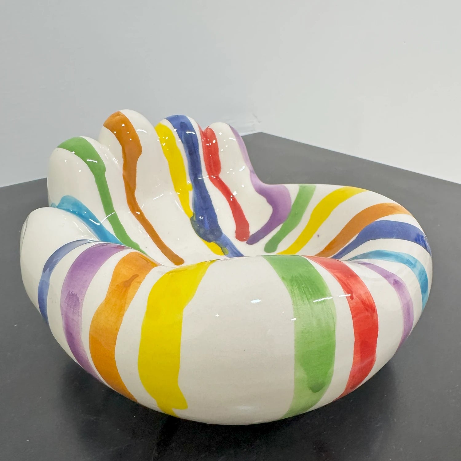 MAMMA', Addò Stann' 'E Chiave? – Svuotatasche Multicolor Colato in Ceramica di Vietri - Mamma' Art