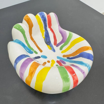 MAMMA', Addò Stann' 'E Chiave? – Svuotatasche Multicolor Colato in Ceramica di Vietri - Mamma' Art