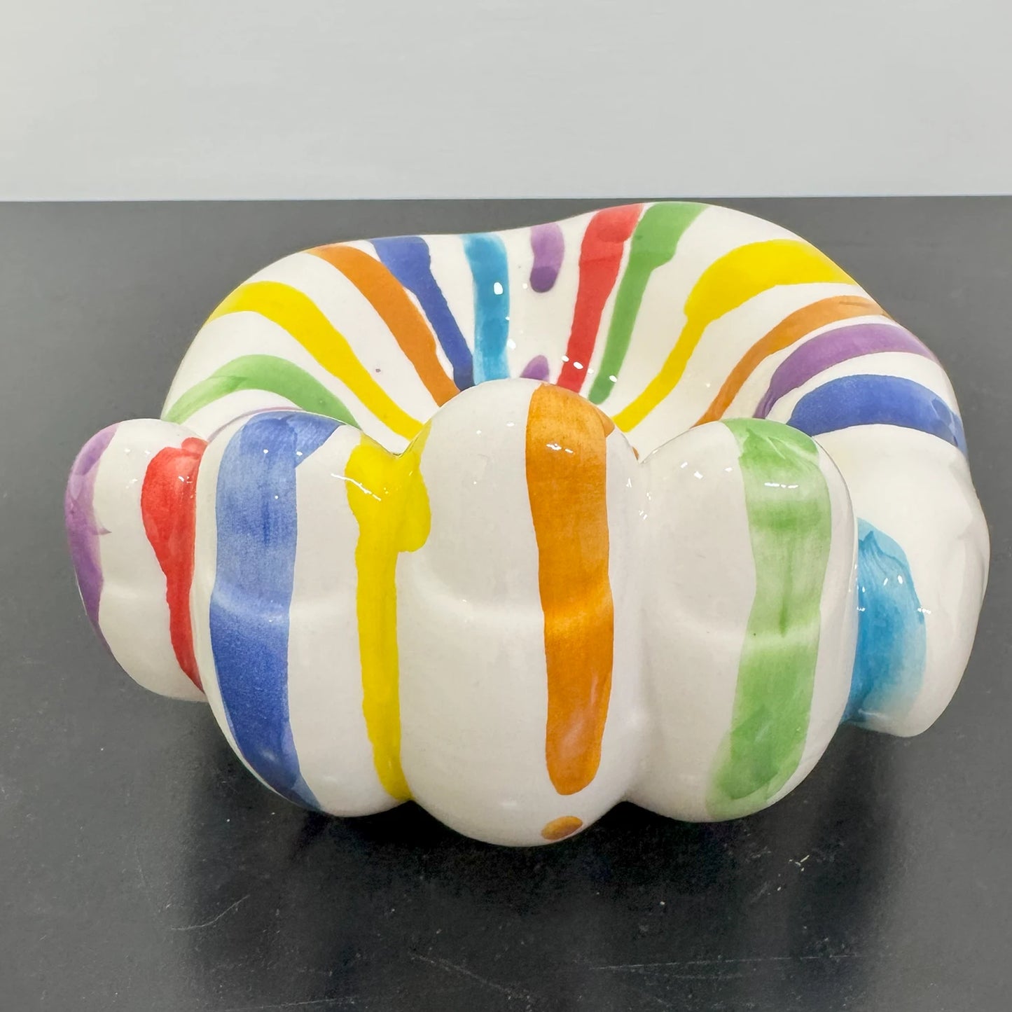 MAMMA', Addò Stann' 'E Chiave? – Svuotatasche Multicolor Colato in Ceramica di Vietri - Mamma' Art