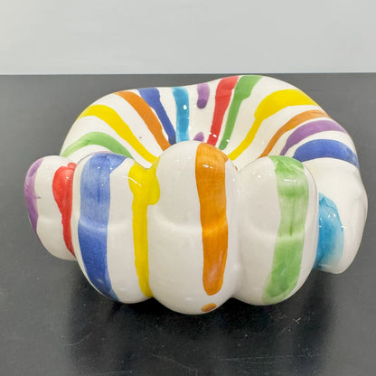 MAMMA', Addò Stann' 'E Chiave? – Svuotatasche Multicolor Colato in Ceramica di Vietri - Mamma' Art