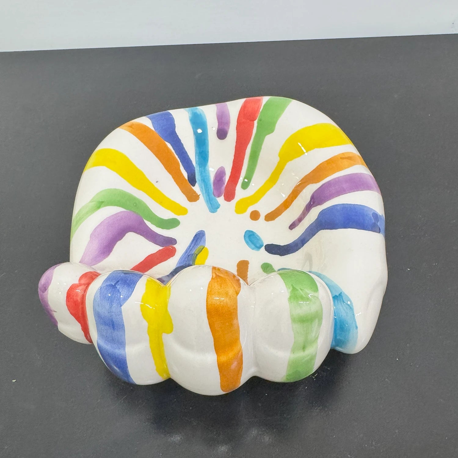 MAMMA', Addò Stann' 'E Chiave? – Svuotatasche Multicolor Colato in Ceramica di Vietri - Mamma' Art