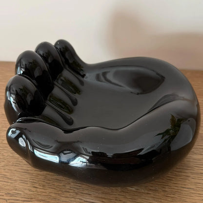 MAMMA', Addò Stann' 'E Chiave? – Svuotatasche Nero in Ceramica di Vietri - Mamma' Art