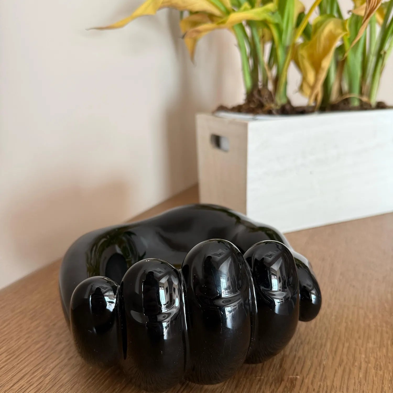 MAMMA', Addò Stann' 'E Chiave? – Svuotatasche Nero in Ceramica di Vietri - Mamma' Art