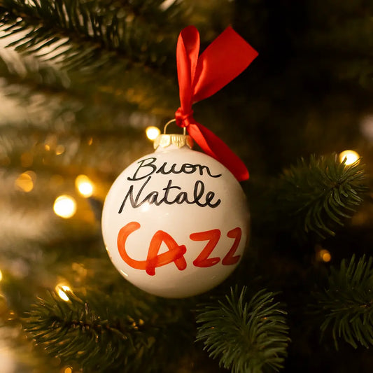 Palla di Natale “Buon Natale un… Cazz!” – in Ceramica