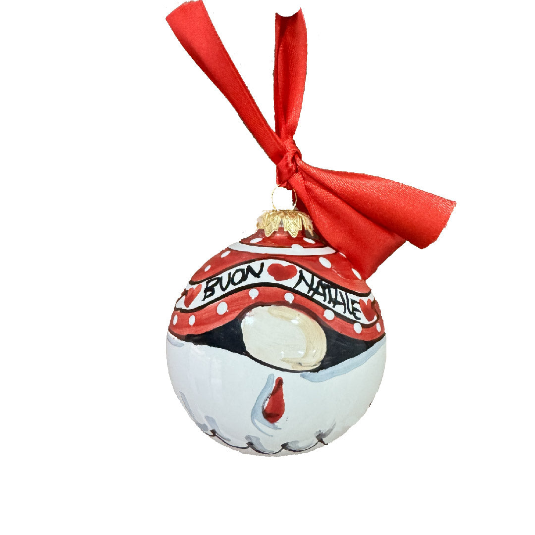Palla di Natale in ceramica – Collezione Fatta a mano