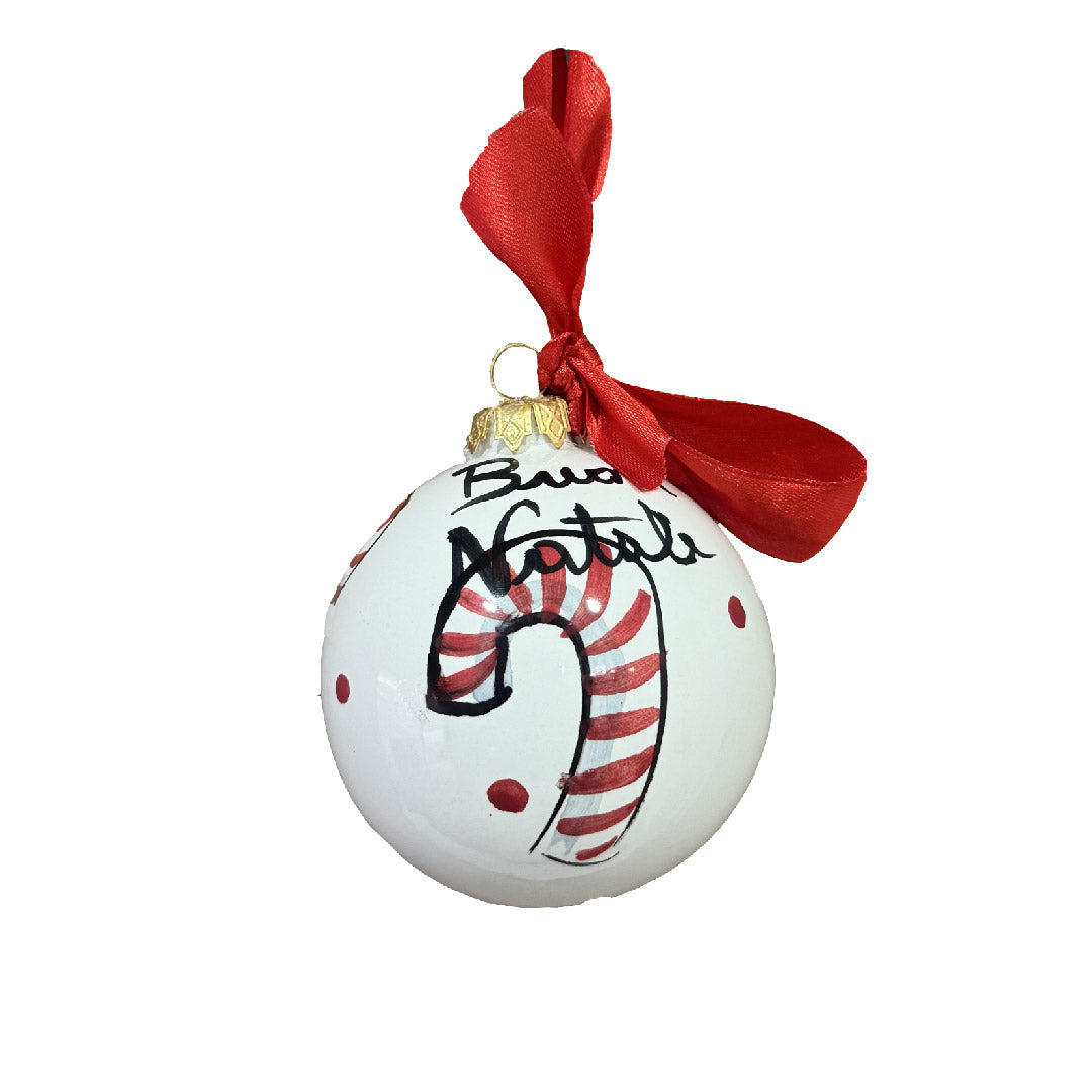Palla di Natale in ceramica – Collezione Fatta a mano