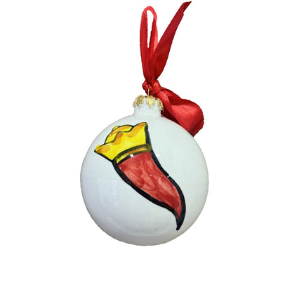 Palla di Natale in ceramica – Collezione Fatta a mano